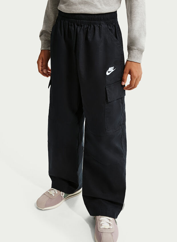 PANTALONE SPORTSWEAR CLUB CARGO JUNIOR, 010 BLK, large