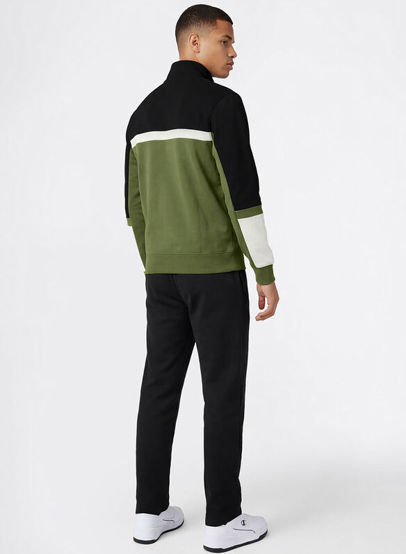 TUTA LEGGERA FULL ZIP, GS156 OLIVEBLK, medium