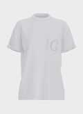 T-SHIRT OVER POCKET, G011 WHT, thumb