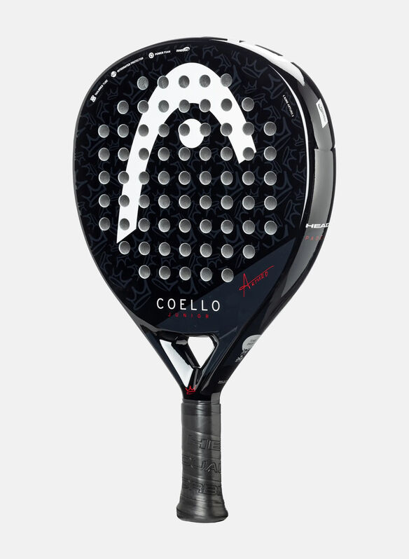 RACCHETTA COELLO PADEL JUNIOR, BLKRED, medium