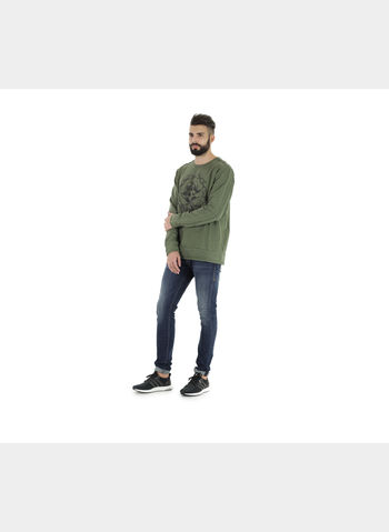FELPA GIRO TESCHIO , 28GREEN, small