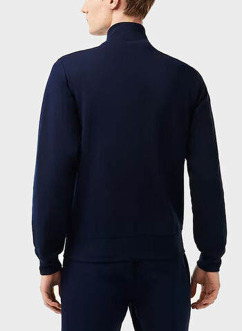 FELPA FULL ZIP CON LOGO RICAMATO, 166 NVY, small