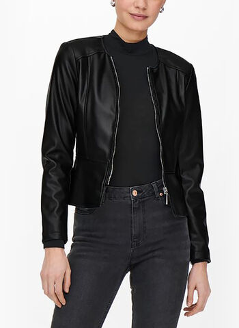 GIUBBOTTO SAMARY ECOPELLE, BLACK, small