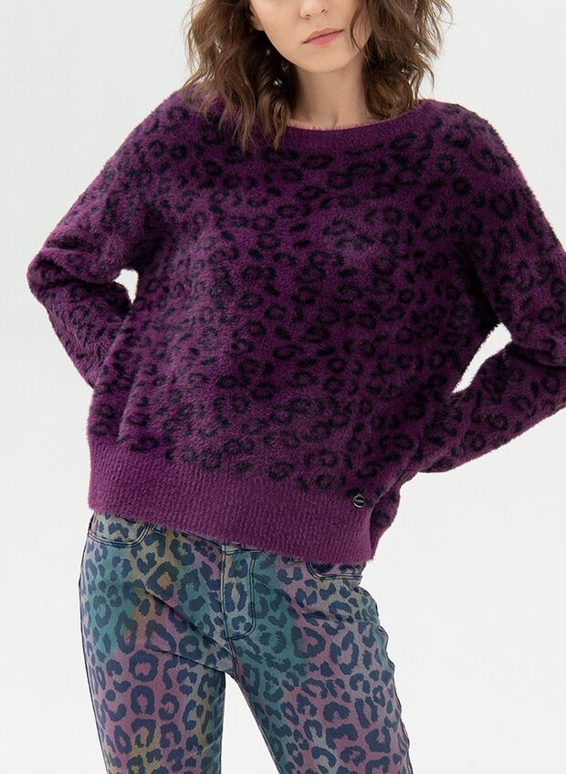 Desigual Maglione Maniche Stampa Animalier | Maglie \u0026 Felpe Donna | Mffamily