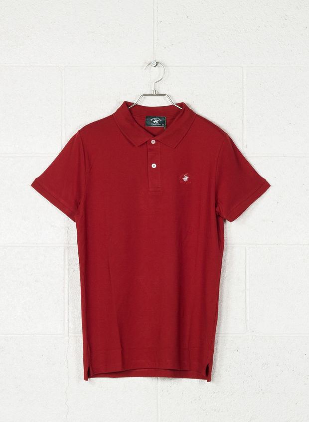 POLO STRECH PIQUET, RED, large