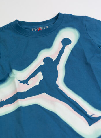 COMPLETO T-SHIRT + SHORT JORDAN AIR HEAT MAP BAMBINO, 023 BLK, small