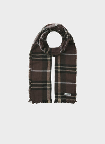 GIFTBOX CON CAPPELLO E SCIARPA CHECK, DEEP BROWN, small