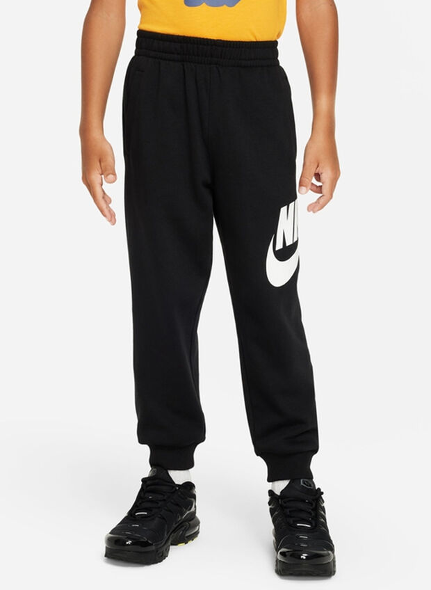 PANTALONE JOGGERS FRENCH TERRY CLUB BAMBINO, 023 BLK, large