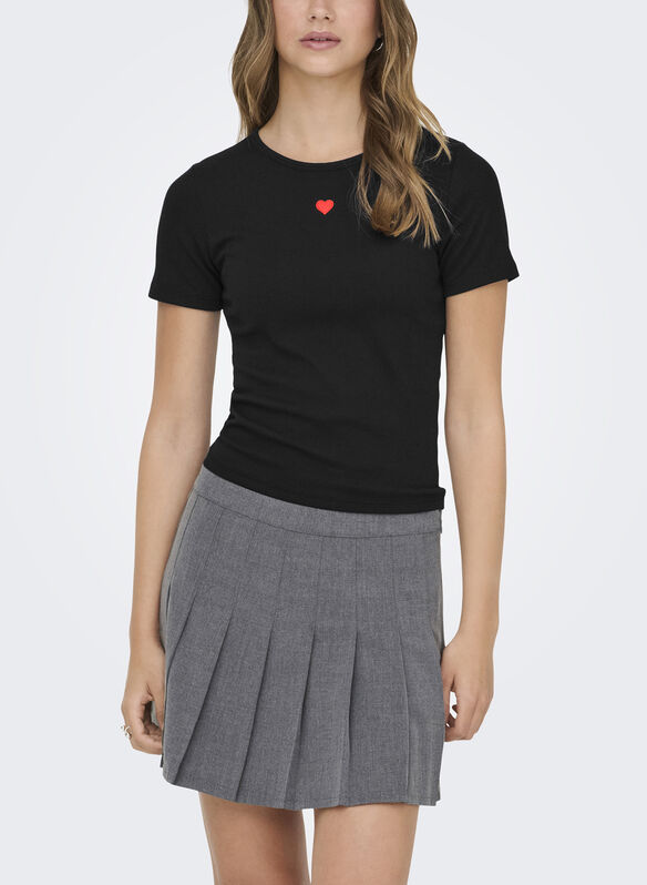 T-SHIRT ONLELVA, BLACK, medium