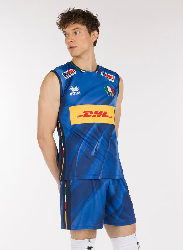 MAGLIA ITALIA UFFICIALE VOLLEY, - AZZURRO, medium