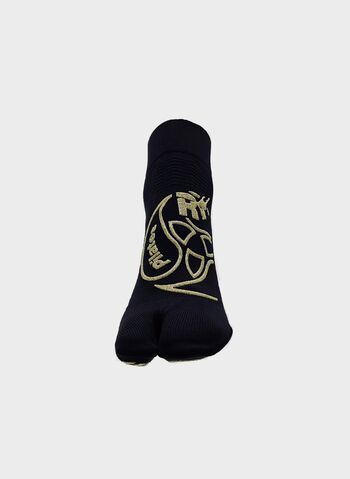 CALZA PILATES 1 FINGER, NERO-ORO, small