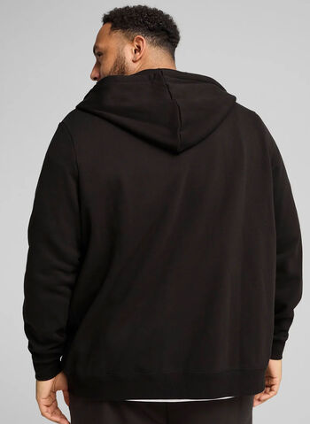 FELPA FULL ZIP ESSENTIAL SMALL LOGO, 01 BLK, small