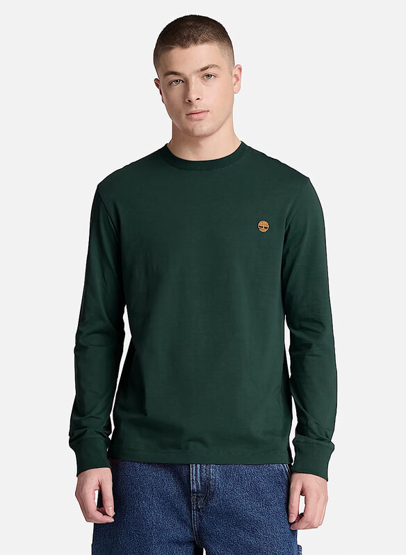 T-SHIRT MICRO LOGO, - GREEN, medium