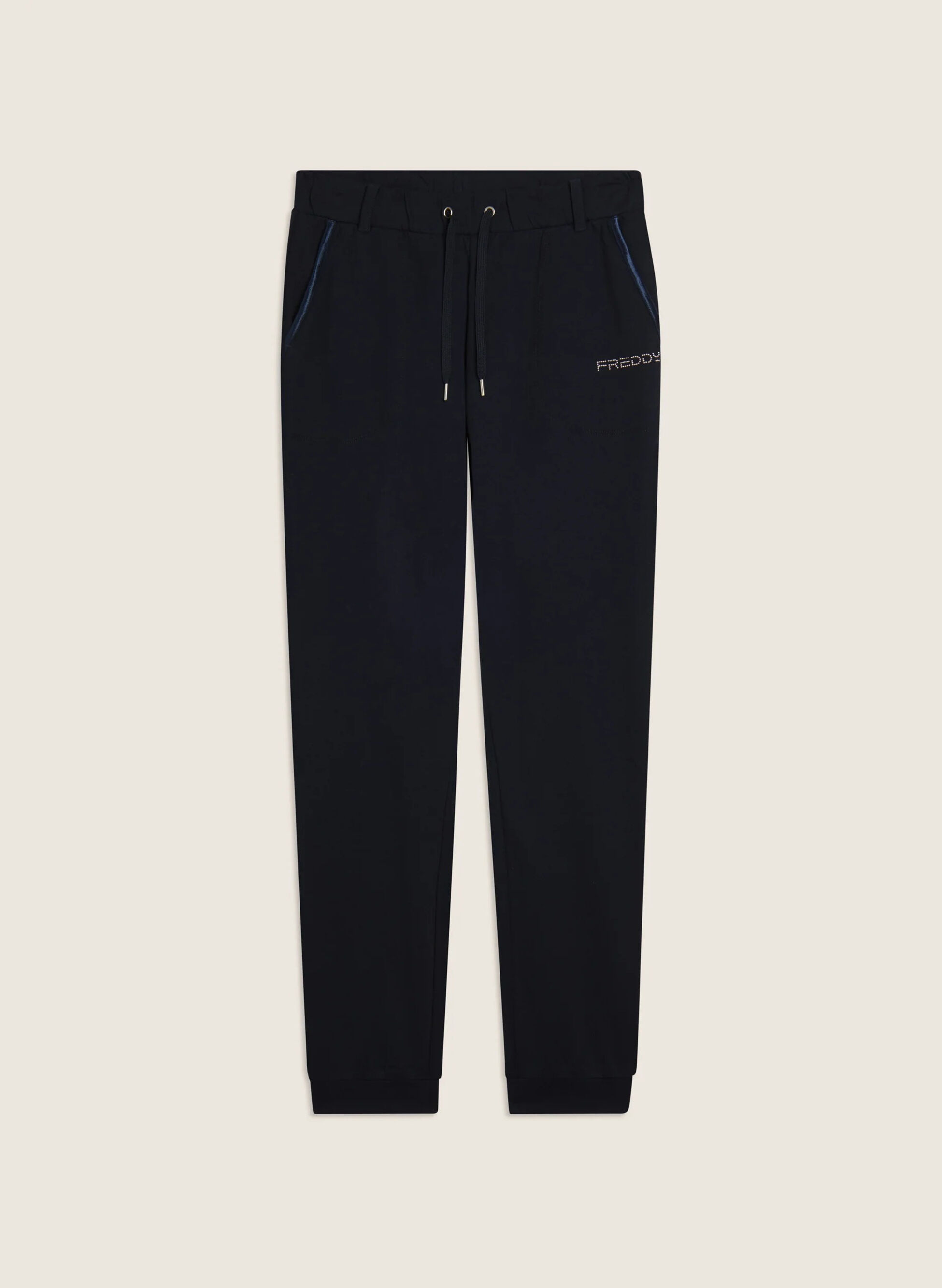PANTALONE SPORTIVI IN JERSEY PESANTE CON COULISSE E POLSINI S