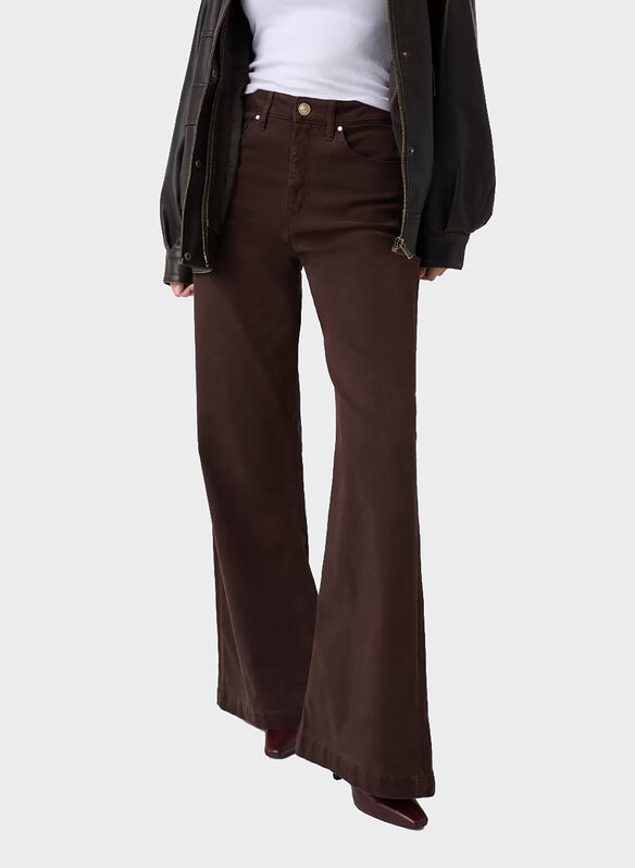 PANTALONE BELLAGGIO PALAZZO, G1EA CIOCCOLATO, medium