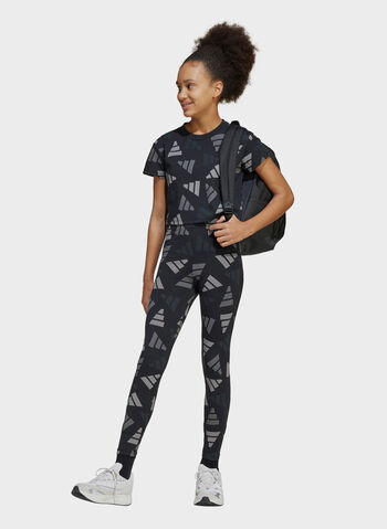 LEGGINGS SEASONAL ESSENTIAL RAGAZZA, BLK, small