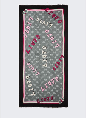 PASHMINA MANHATTAN STAMPATA, 22222 BLK, small