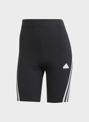 SHORT BIKER 3 STRIPES, BLK, small