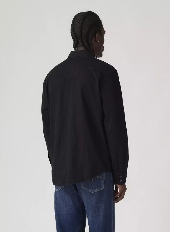 CAMICIA WESTERN, 0002 BLK, medium
