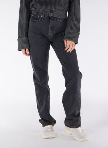 JEANS HIGH RISE STRAIGHT, 1BY  BLK, small