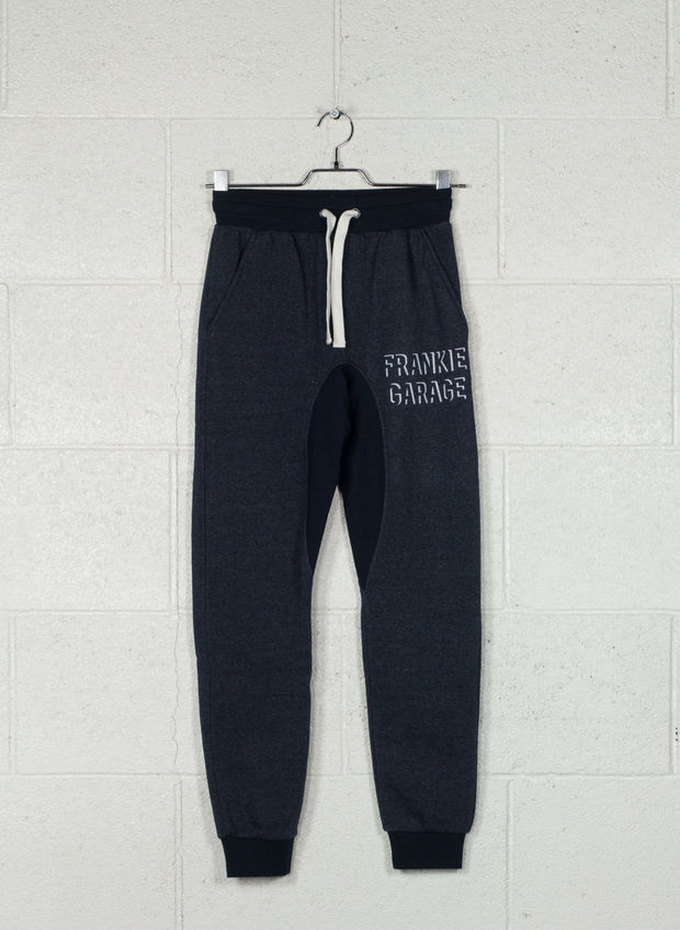 FRANKIE GARAGE PANTALONE POLSINO BIG LOGO Blu Uomo | Sport85