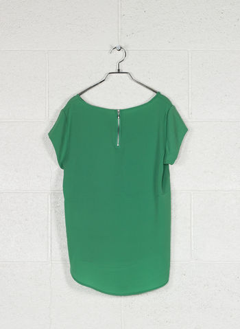 BLUSA LOOSE SHORT SLEEVED TOP, LEPRE GREEN, small