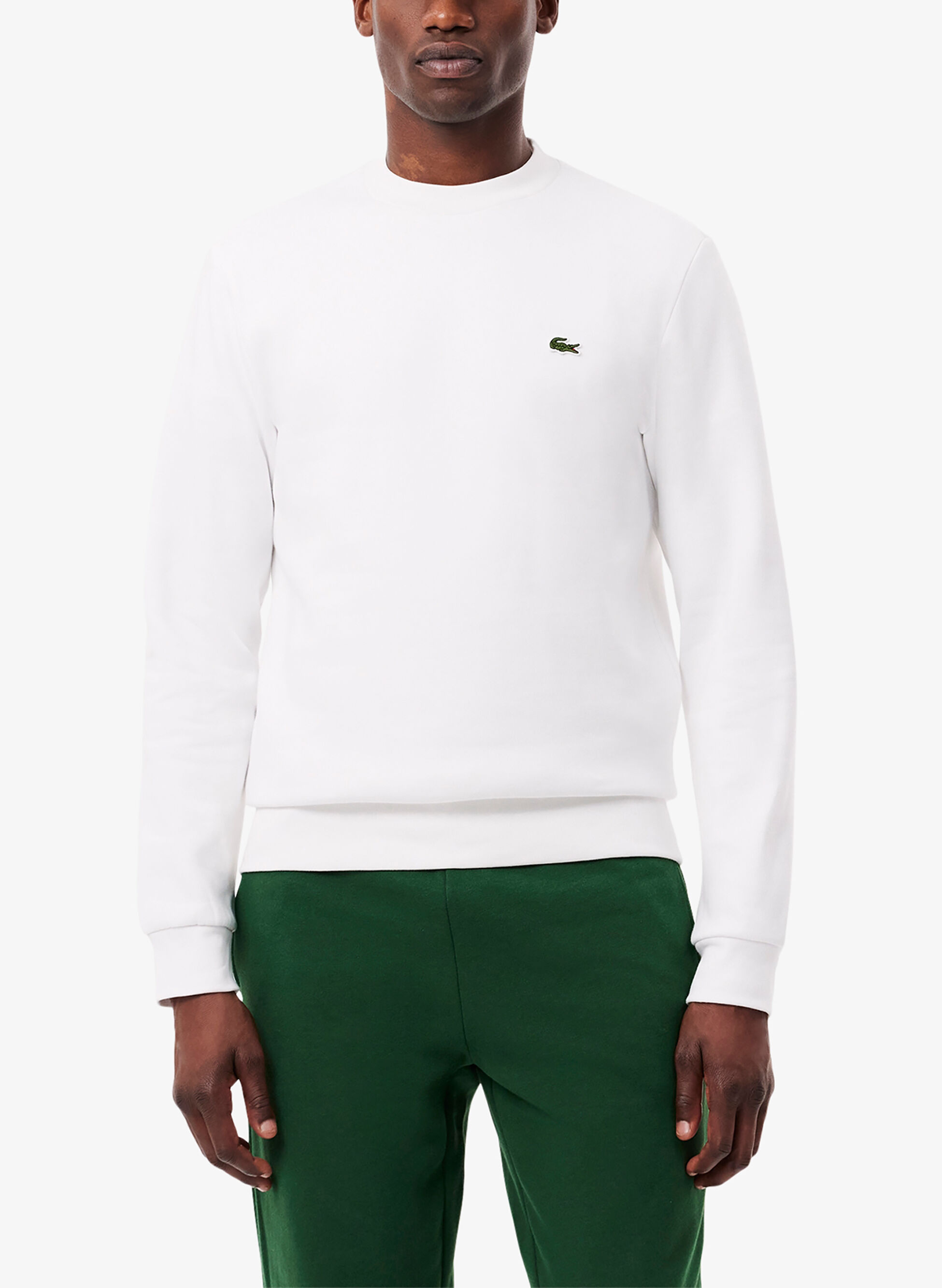 Felpa uomo Lacoste in cotone con logo sul petto