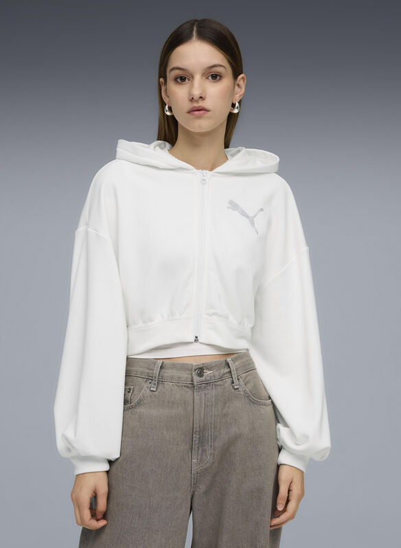 FELPA ESSENTIALS BEDAZZLED, 02 WHT, medium