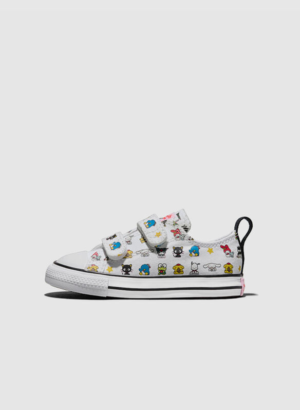 SCARPA HELLO KITTY AND FRIENDS CHUCK TAYLOR ALL STAR EASY-ON BFFS BIMBA, 102 WHTMULTI, medium