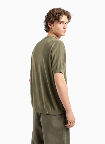 T-SHIRT IN MAGLIA, 18AA OLIVE, small