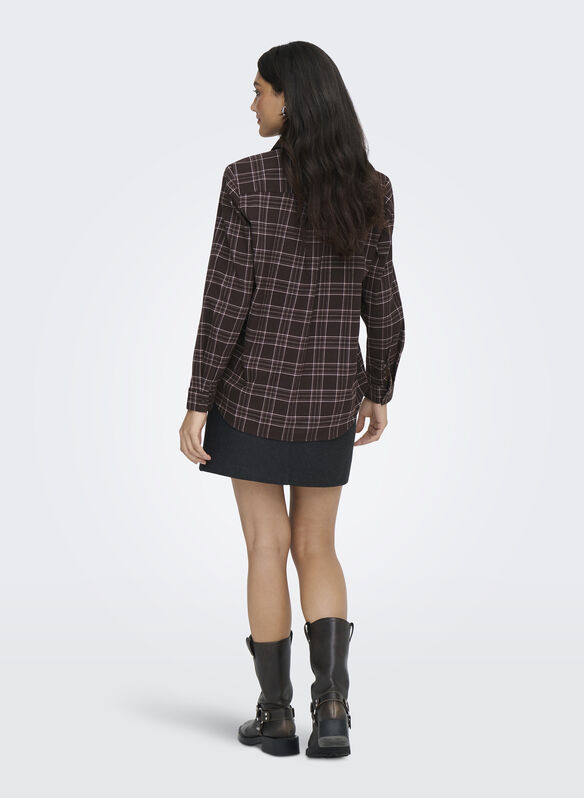 CAMICIA WREN FLANELLA CHECK, BLACK, medium