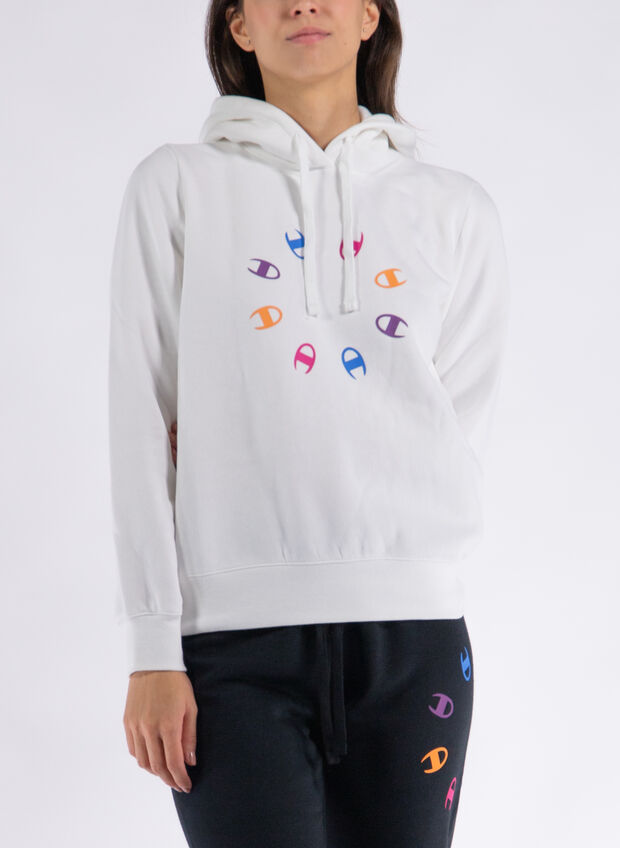 FELPA GRAPHIC SHOP CON CAPPUCCIO, , large