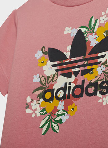 COMPLETO HER STUDIO LONDON FLORAL TEE DRESS TREFOIL BIMBA, PINK, small