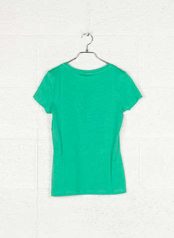 T-SHIRT CON STAMPA, GREEN, small