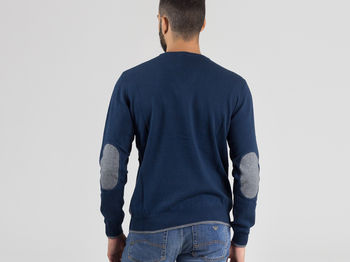 MAGLIONE V TOPPE , 1549BLU, small