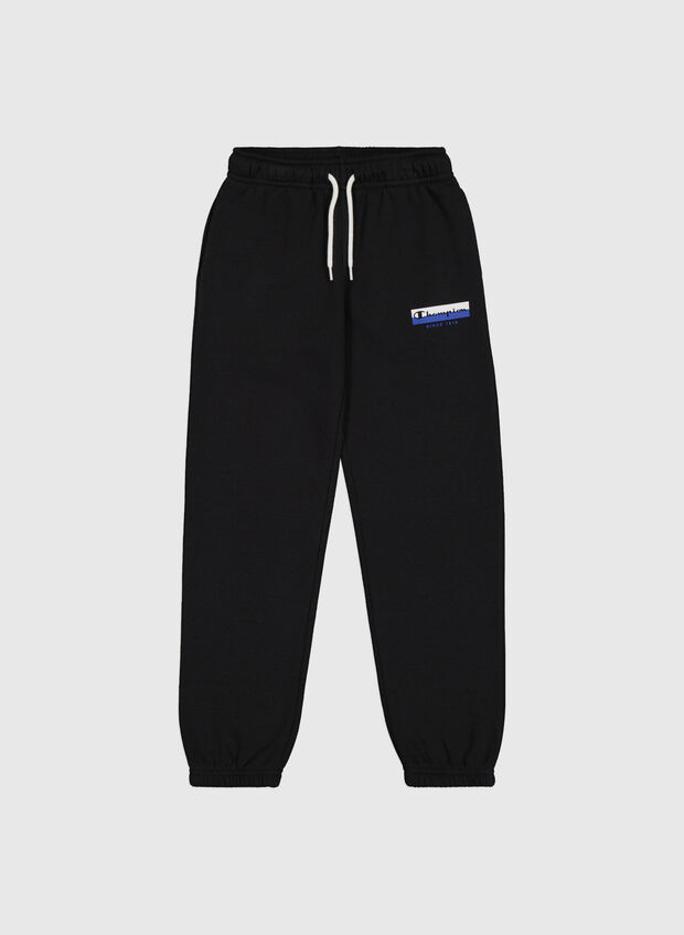 PANTALONE SPORTIVO CON COULISSE RAGAZZO, BLK, large