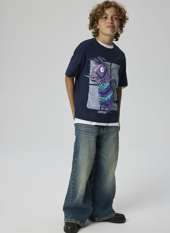 T-SHIRT FORTNITE RAGAZZO, NAVY BLAZER, medium