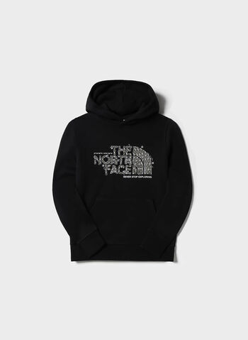 FELPA DREW CON CAPPUCCIO CHIUSO RAGAZZO, JK3 BLK, small