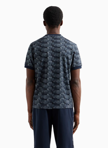 T-SHIRT LOGO ALL OVER, UB102 NVY, small