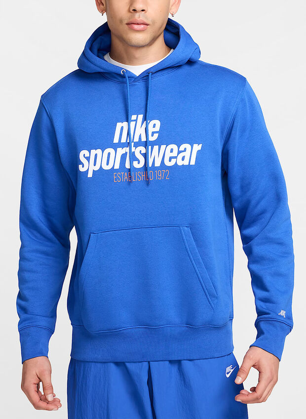 FELPA HOODIE NIKE CLUB FLEECE, 480 ROYAL, large