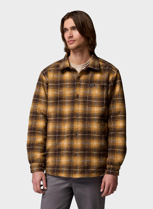GIACCA CAMICIA HUNTER ARCH INTERNO PILE, 256 TABACCO, medium