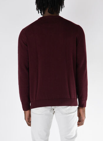 MAGLIONE GIROCOLLO CON LOGO, BZD BORDEAUX, small