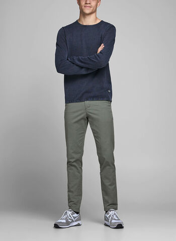 MAGLIONE DI COTONE, NAVY BLAZER NVY, small