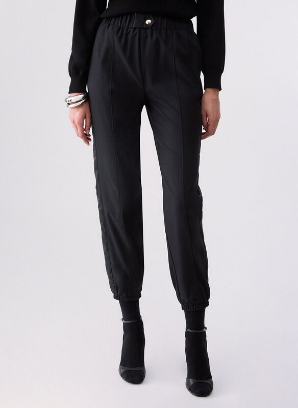 PANTALONE BANDA LETTERING, 22222 BLK, medium