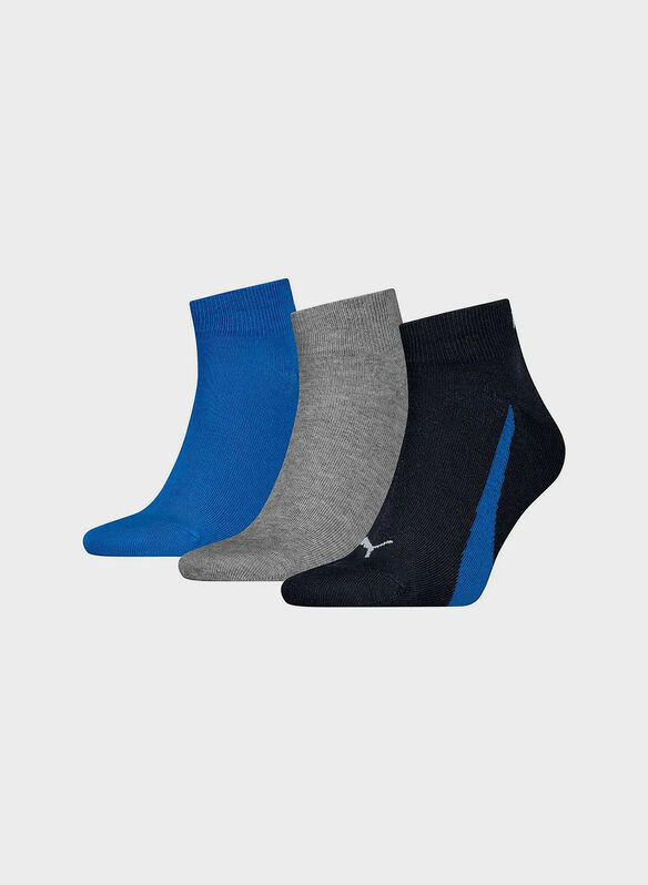 CALZA LIFESTYLE LOGO 3 PAIA UNISEX, 003 NVYGREYBLUE, medium