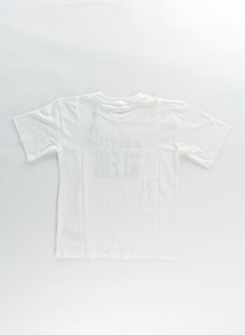 T-SHIRT GRAPHIC BOLD RAGAZZO, YAF WHT, small