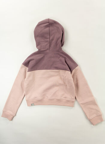 FELPA CROP CON CAPPUCCIO RAGAZZA, OU6 PINK, small