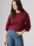 FELPA GIROCOLLO MICRO LOGO, 0004 BORDEAUX, thumb
