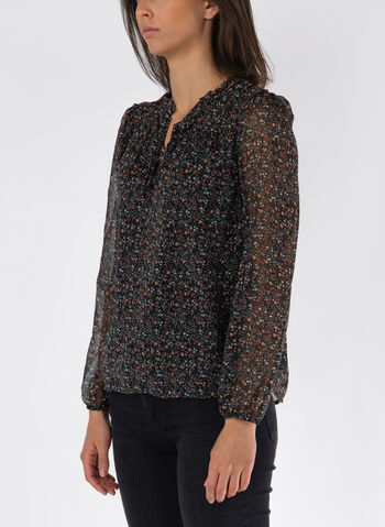 BLUSA CON FANTASIA FLOREALE, BLACK DITSY, small