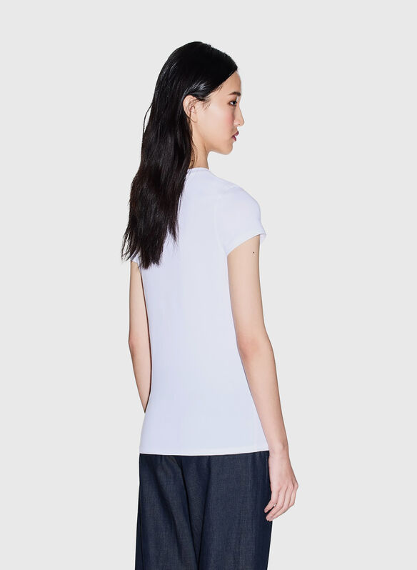 T-SHIRT MICRO LOGO, U0002 WHT, medium